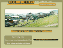 Tablet Screenshot of montanaoverland.com